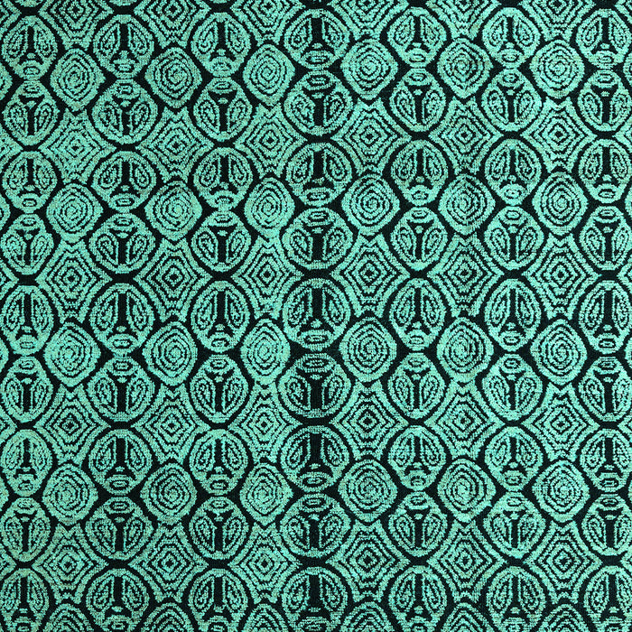 Machine Washable Abstract Turquoise Modern Area Rugs, wshabs5003turq