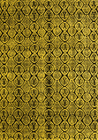 Abstract Yellow Modern Rug, abs5003yw