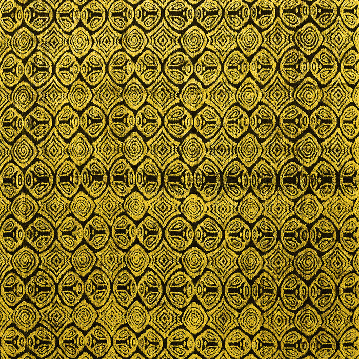 Square Abstract Yellow Modern Rug, abs5003yw
