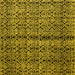 Square Abstract Yellow Modern Rug, abs5003yw