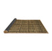 Sideview of Abstract Brown Modern Rug, abs5003brn