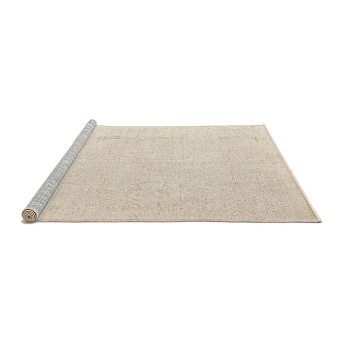 Sideview of Machine Washable Abstract Wheat Beige Rug, wshabs5004