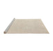 Sideview of Machine Washable Abstract Wheat Beige Rug, wshabs5004