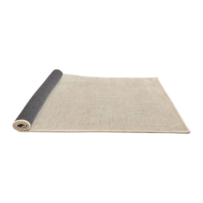 Sideview of Abstract Wheat Beige Solid Rug, abs5004