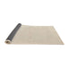 Sideview of Abstract Wheat Beige Solid Rug, abs5004