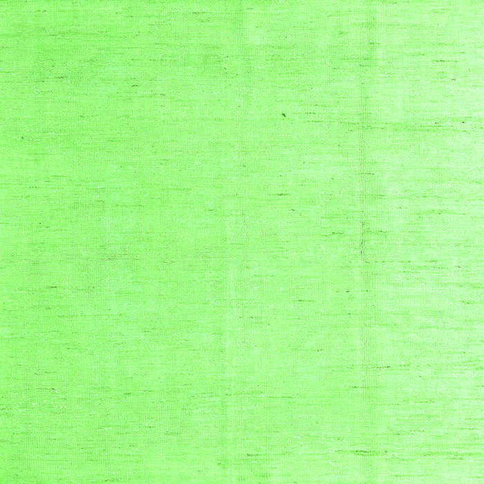 Square Machine Washable Solid Green Modern Area Rugs, wshabs5004grn