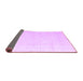 Sideview of Solid Purple Modern Rug, abs5004pur