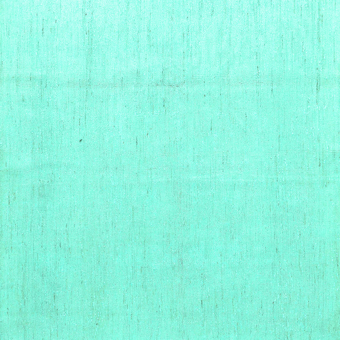 Square Machine Washable Solid Turquoise Modern Area Rugs, wshabs5004turq