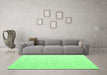 Machine Washable Solid Emerald Green Modern Area Rugs in a Living Room,, wshabs5004emgrn