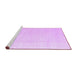 Sideview of Machine Washable Solid Purple Modern Area Rugs, wshabs5004pur