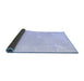 Sideview of Solid Blue Modern Rug, abs5004blu