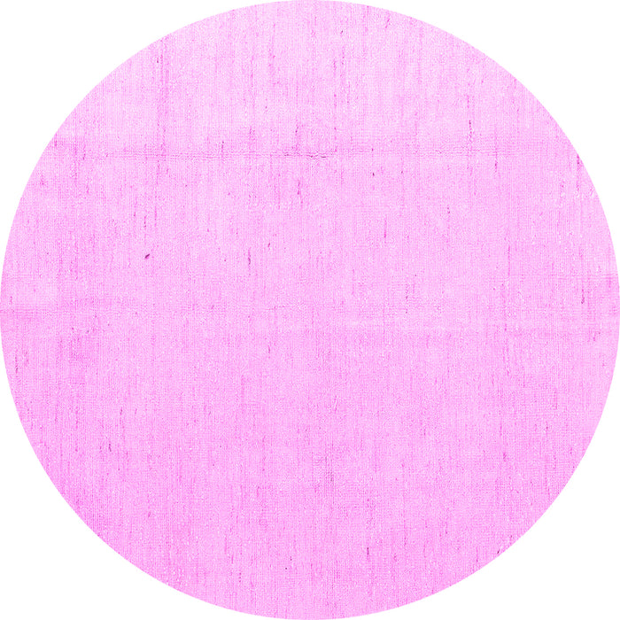 Round Solid Pink Modern Rug, abs5004pnk