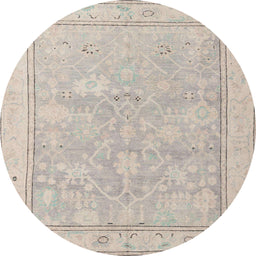 Round Machine Washable Abstract Desert Sand Beige Rug, wshabs5005