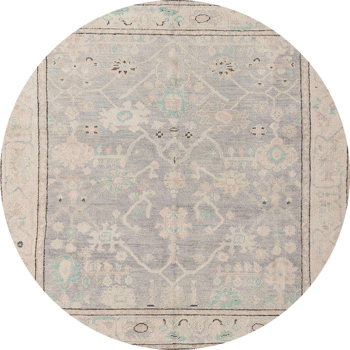 Round Machine Washable Abstract Desert Sand Beige Rug, wshabs5005