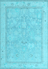 Oriental Light Blue Traditional Rug, abs5005lblu