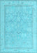 Oriental Light Blue Traditional Rug, abs5005lblu