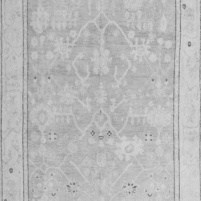 Machine Washable Oriental Gray Traditional Rug, wshabs5005gry