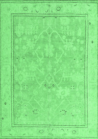 Oriental Emerald Green Traditional Rug, abs5005emgrn