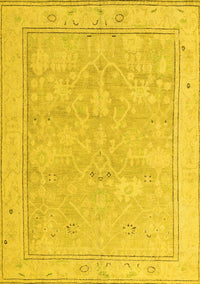 Oriental Yellow Traditional Rug, abs5005yw