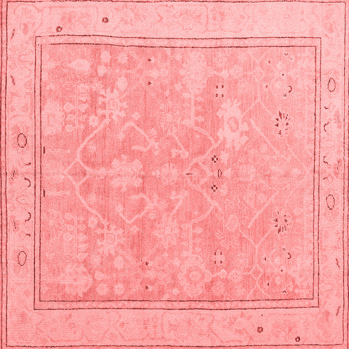 Machine Washable Oriental Red Traditional Rug, wshabs5005red