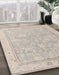 Machine Washable Abstract Desert Sand Beige Rug in a Family Room, wshabs5005