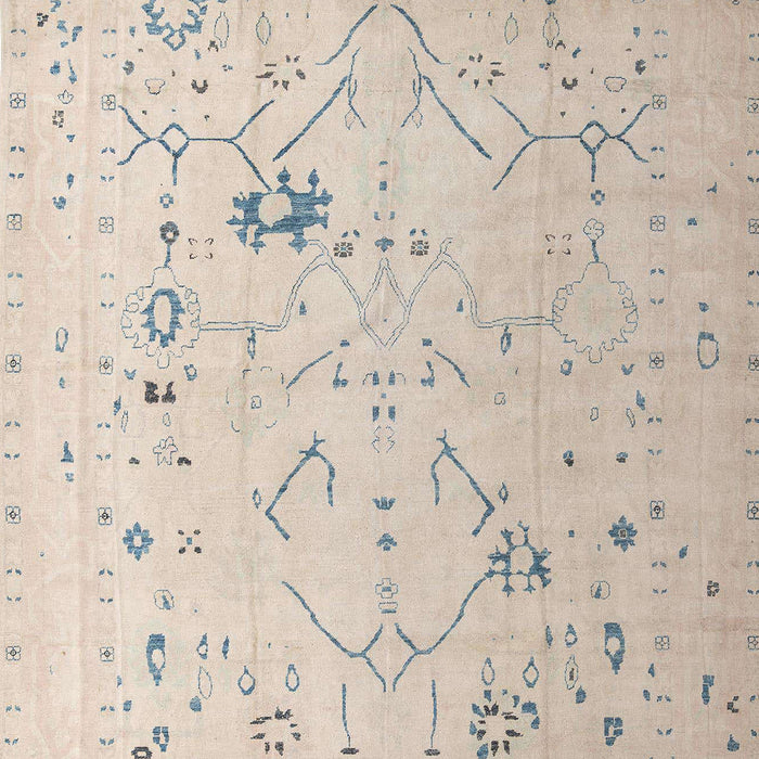 Abstract Tan Brown Oriental Rug, abs5006