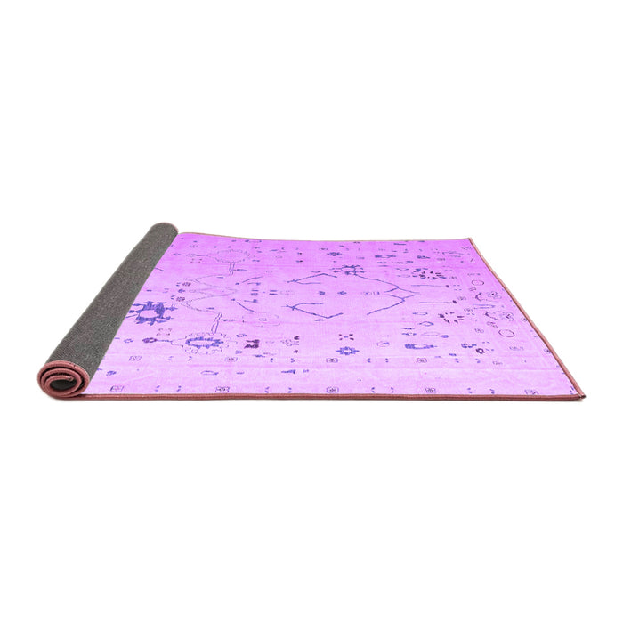 Sideview of Oriental Purple Traditional Rug, abs5006pur