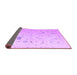 Sideview of Oriental Purple Traditional Rug, abs5006pur