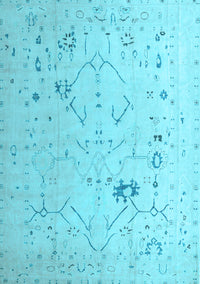 Oriental Light Blue Traditional Rug, abs5006lblu