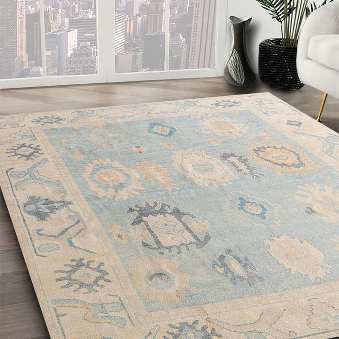 Machine Washable Abstract Sage Green Rug in a Family Room, wshabs5007