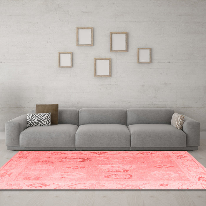 Traditional Red Washable Rugs