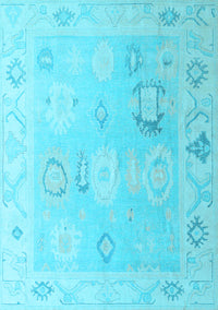 Oriental Light Blue Traditional Rug, abs5007lblu