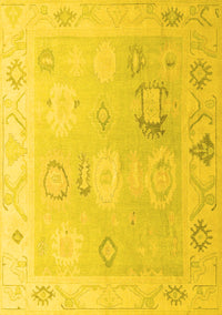 Oriental Yellow Traditional Rug, abs5007yw