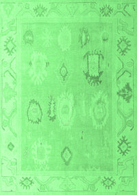 Oriental Emerald Green Traditional Rug, abs5007emgrn