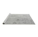 Sideview of Machine Washable Oriental Gray Traditional Rug, wshabs5007gry