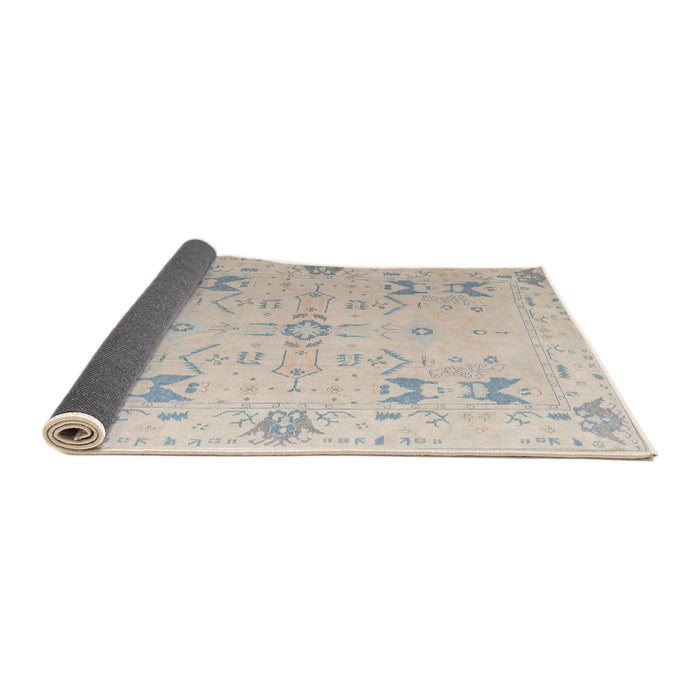 Sideview of Abstract Sage Green Oriental Rug, abs5008