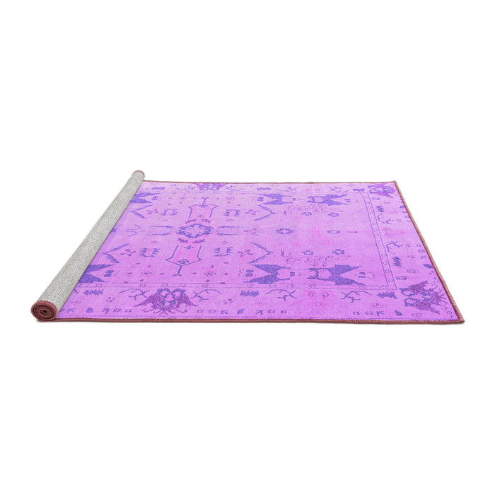 Sideview of Machine Washable Oriental Purple Traditional Area Rugs, wshabs5008pur