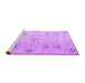 Sideview of Machine Washable Oriental Purple Traditional Area Rugs, wshabs5008pur