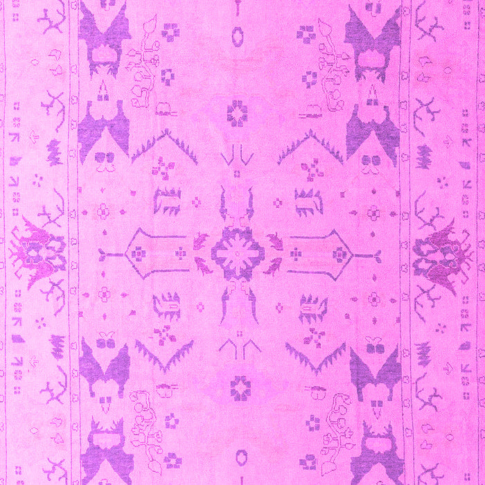Machine Washable Oriental Pink Traditional Rug, wshabs5008pnk