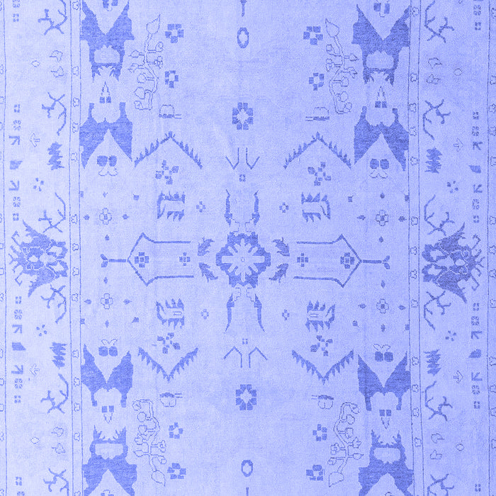 Machine Washable Oriental Blue Traditional Rug, wshabs5008blu