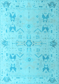 Oriental Light Blue Traditional Rug, abs5008lblu