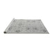 Sideview of Machine Washable Oriental Gray Traditional Rug, wshabs5008gry