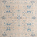 Square Abstract Sage Green Oriental Rug, abs5008