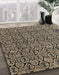 Machine Washable Abstract Brown Sugar Brown Rug in a Family Room, wshabs5009