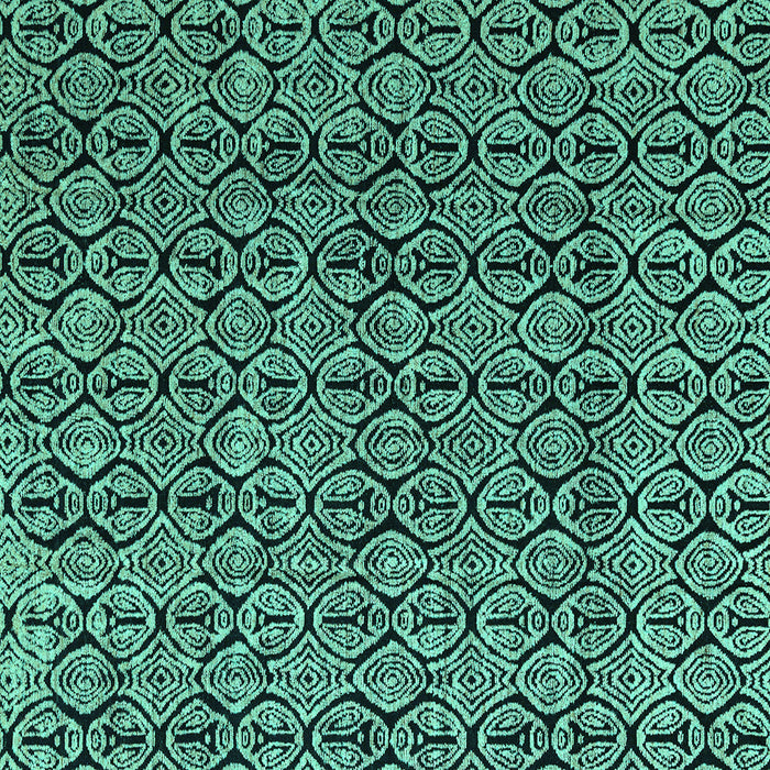 Square Abstract Turquoise Modern Rug, abs5009turq