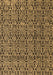 Machine Washable Abstract Brown Modern Rug, wshabs5009brn