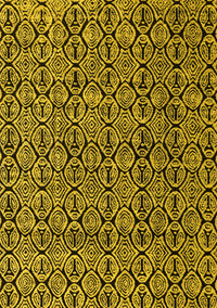 Abstract Yellow Modern Rug, abs5009yw