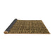 Sideview of Abstract Brown Modern Rug, abs5009brn