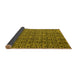 Sideview of Abstract Yellow Modern Rug, abs5009yw