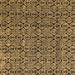 Square Abstract Brown Modern Rug, abs5009brn